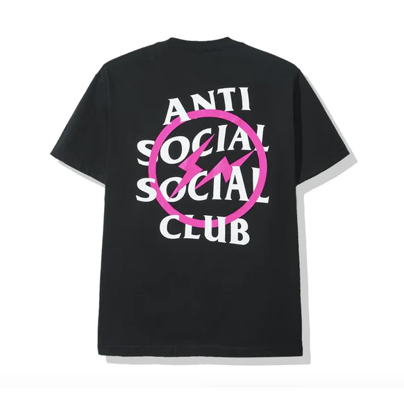 Anti Social Social Club Fragment Tee - Pink - Image 5