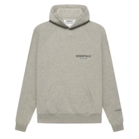 Fear of God Essentials Core Collection Pullover Hoodie Dark Heather - Image 3