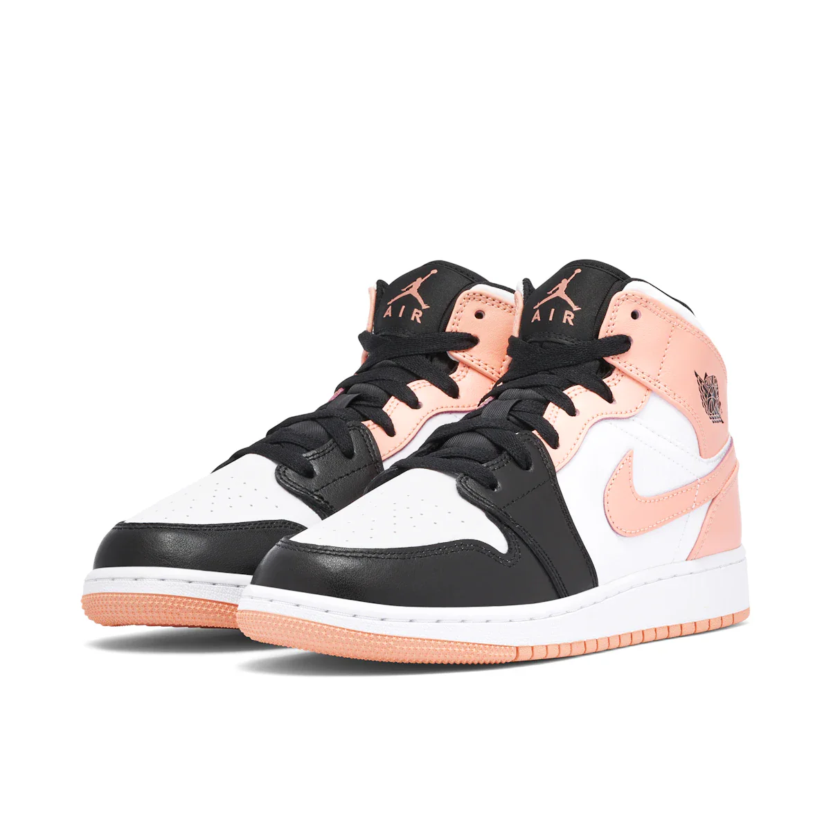Jordan 1 Mid Crimson Tint Toe (GS) - Image 4