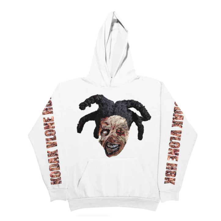 Kodak Black x Vlone Zombie Hoodie White - Image 3