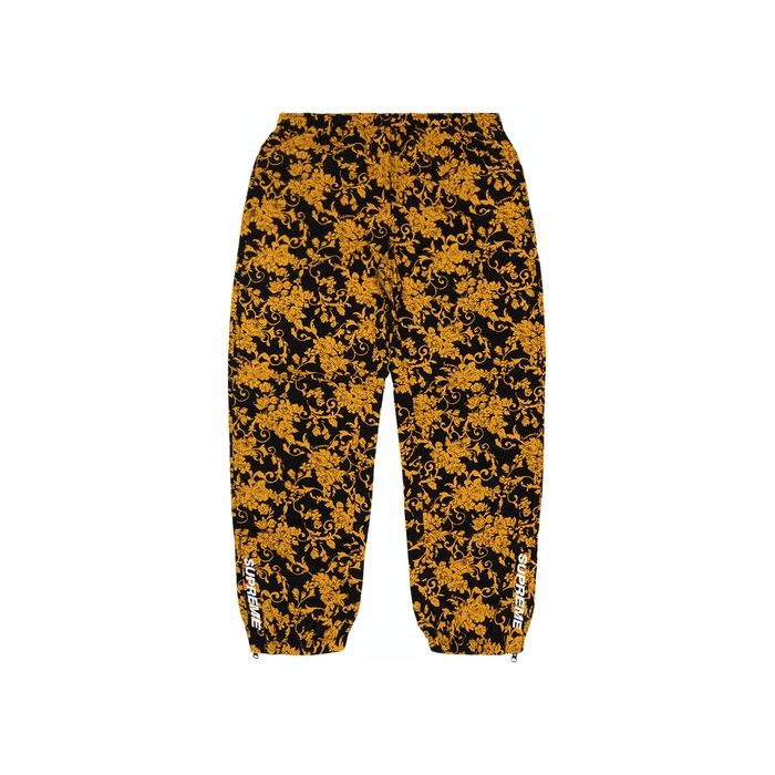 Supreme Warm Up Pant Black Floral - Image 3